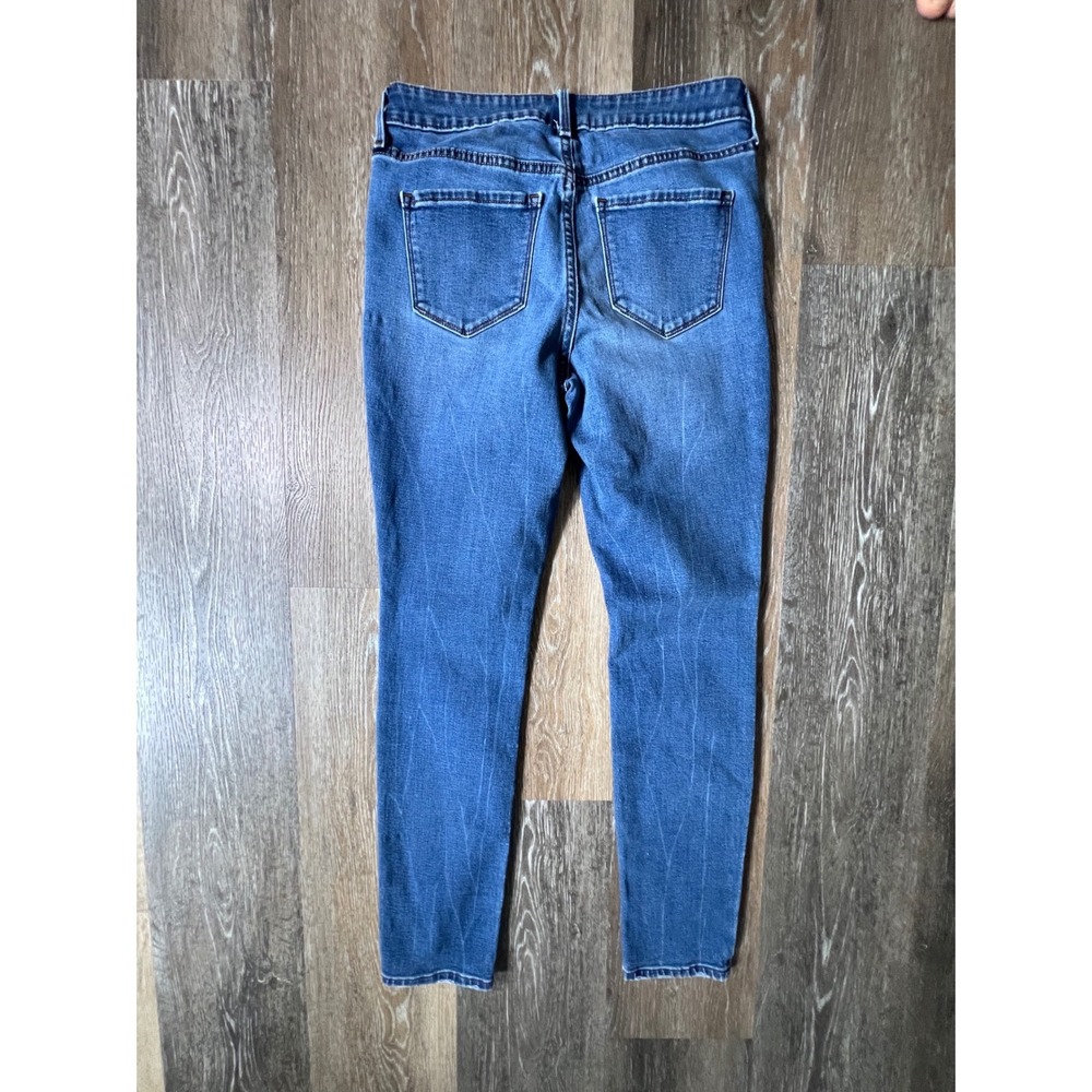 Old Navy Pop Icon Skinny Jeans Womens 6 Blue Mid Rise Stretch Denim 2140 - Picture 7 of 8
